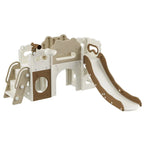 Indoor Home Kids Slide Toddler Baby Soft Climbing Frame Swing Foldable Easy Assembly Safe Non Slip Plastic Playset Play Toy