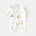 Cotton Newborn Baby Girl Boy Romper Print Infant Jumpsuit Casual New born Clothes For Girls Boys Spring Autumn Clothing New 0-6M