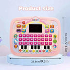 English Alphabet Study Machine for Toddler with Math Letter Music Children's Educational Books Computer Toys for Baby Boys Girls