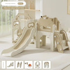 Indoor Home Kids Slide Toddler Baby Soft Climbing Frame Swing Foldable Easy Assembly Safe Non Slip Plastic Playset Play Toy