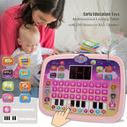 Kids Tablet Toddler Learning Mat With Led Screen Teaches Music And Math For Early Childhood Educational Electronic Toys