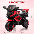 6V Kids Motorcycle, Electric Ride On Car Toy with Training Wheels,Headlight, Horn & Music for Toddlers Boys Girls Ages 3-6 Years