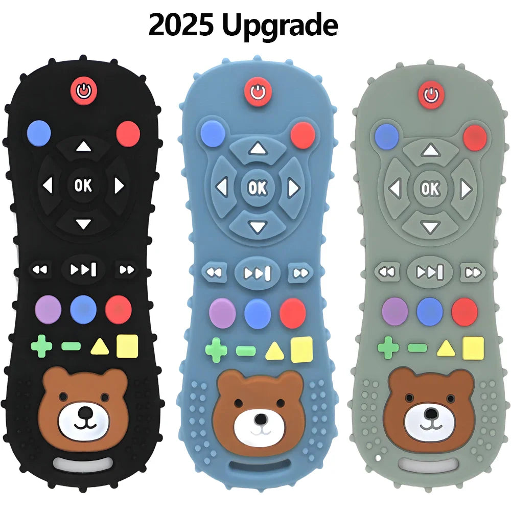 Baby Remote Control Teether – Silicone Pacifier Bracelet, Anti-Biting Gloves & Teething Stick for Infants
