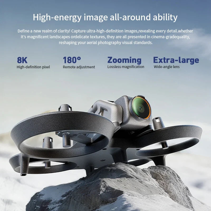 Lenovo A30 PRO Racing Foldable Drone 4K HD Camera Full Surround Guardrail Optical Flow RC Quadcopter Aerial Shoot