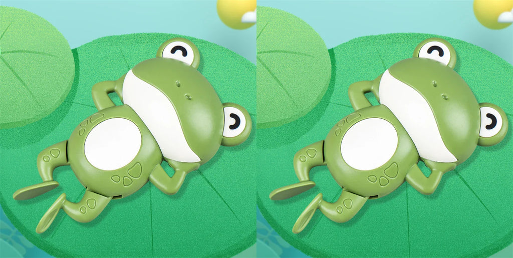 Clockwork Swim Frog Bath Toy | Toddler Bath Time Fun