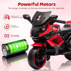 6V Kids Motorcycle, Electric Ride On Car Toy with Training Wheels,Headlight, Horn & Music for Toddlers Boys Girls Ages 3-6 Years