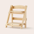 Tiny Land® Play Kitchen Accessories – Food Storage: Versatile Wooden Rack for Play Food