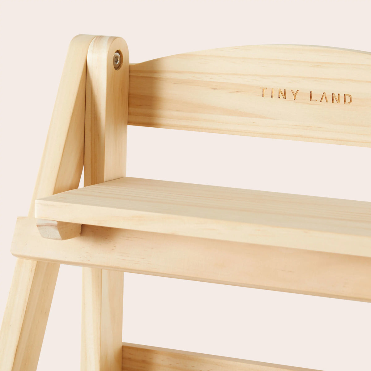 Tiny Land® Play Kitchen Accessories – Food Storage: Versatile Wooden Rack for Play Food