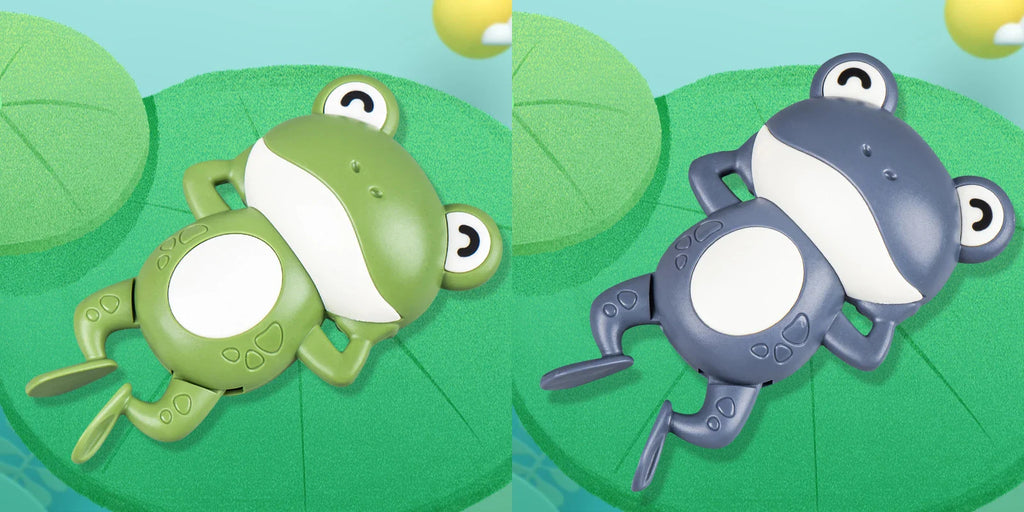Clockwork Swim Frog Bath Toy | Toddler Bath Time Fun