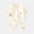 Cotton Newborn Baby Girl Boy Romper Print Infant Jumpsuit Casual New born Clothes For Girls Boys Spring Autumn Clothing New 0-6M