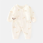 Cotton Newborn Baby Girl Boy Romper Print Infant Jumpsuit Casual New born Clothes For Girls Boys Spring Autumn Clothing New 0-6M