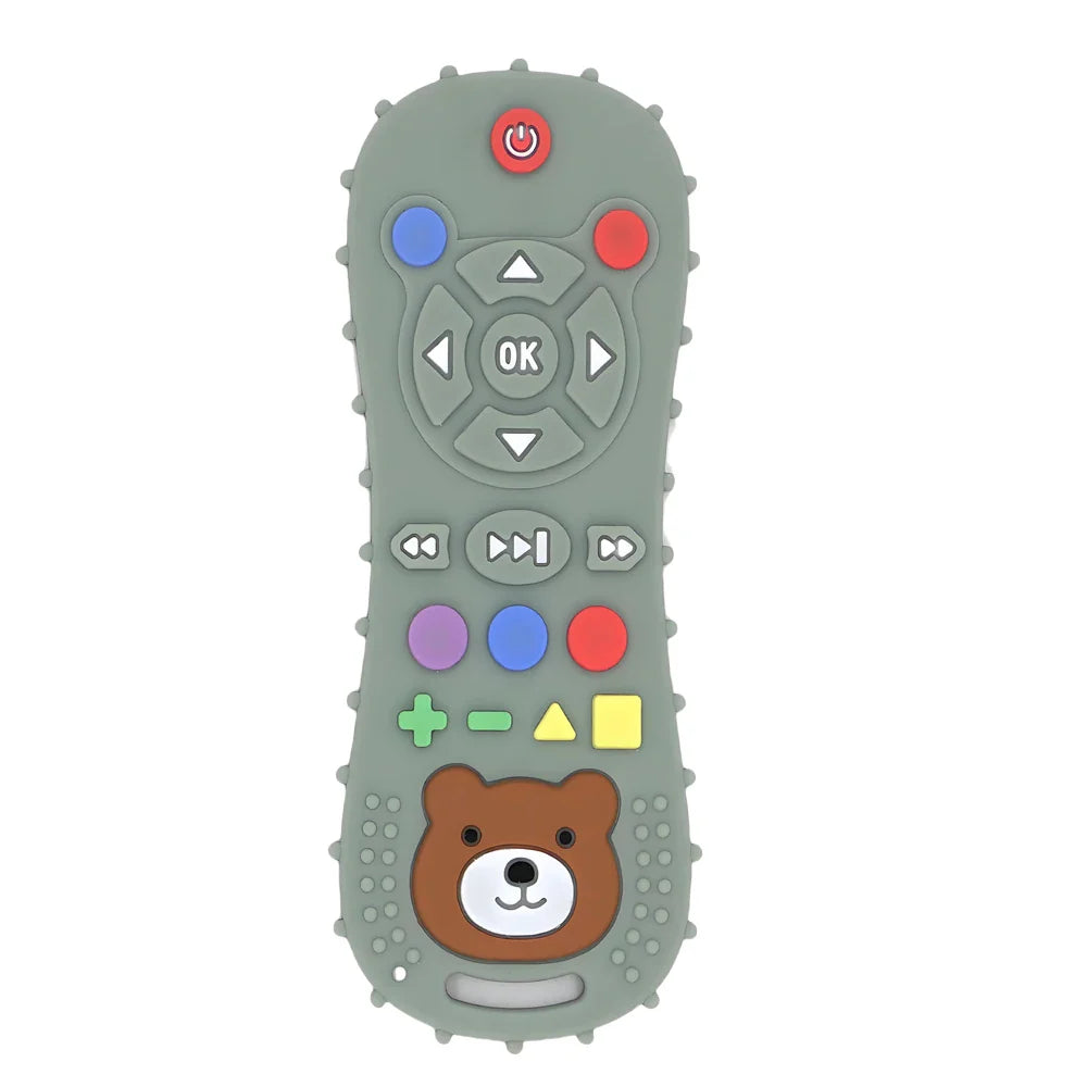 Baby Remote Control Teether – Silicone Pacifier Bracelet, Anti-Biting Gloves & Teething Stick for Infants