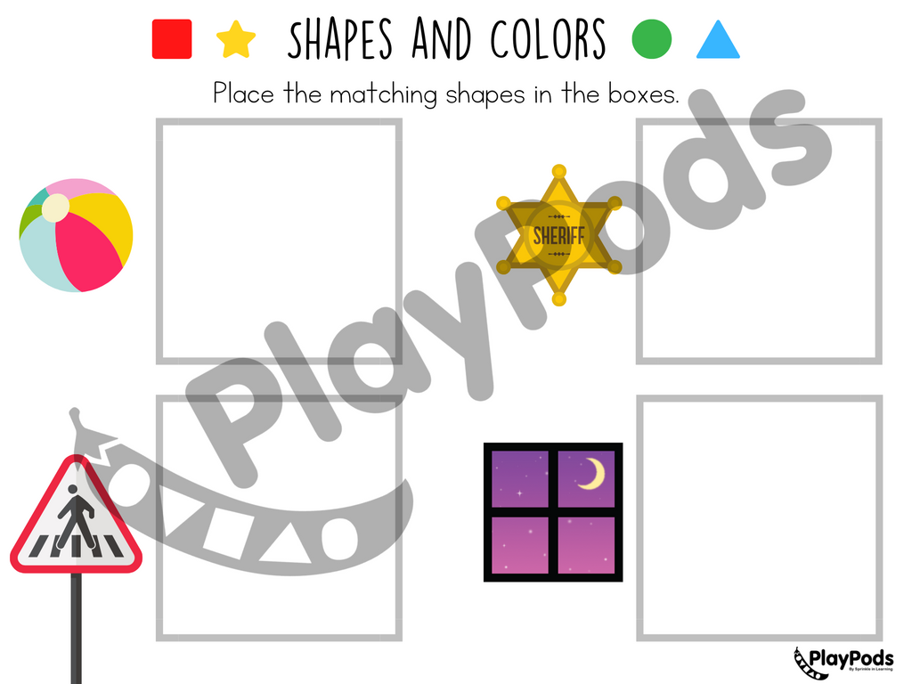 PlayPods | Shapes and Colors | Toddler Activity