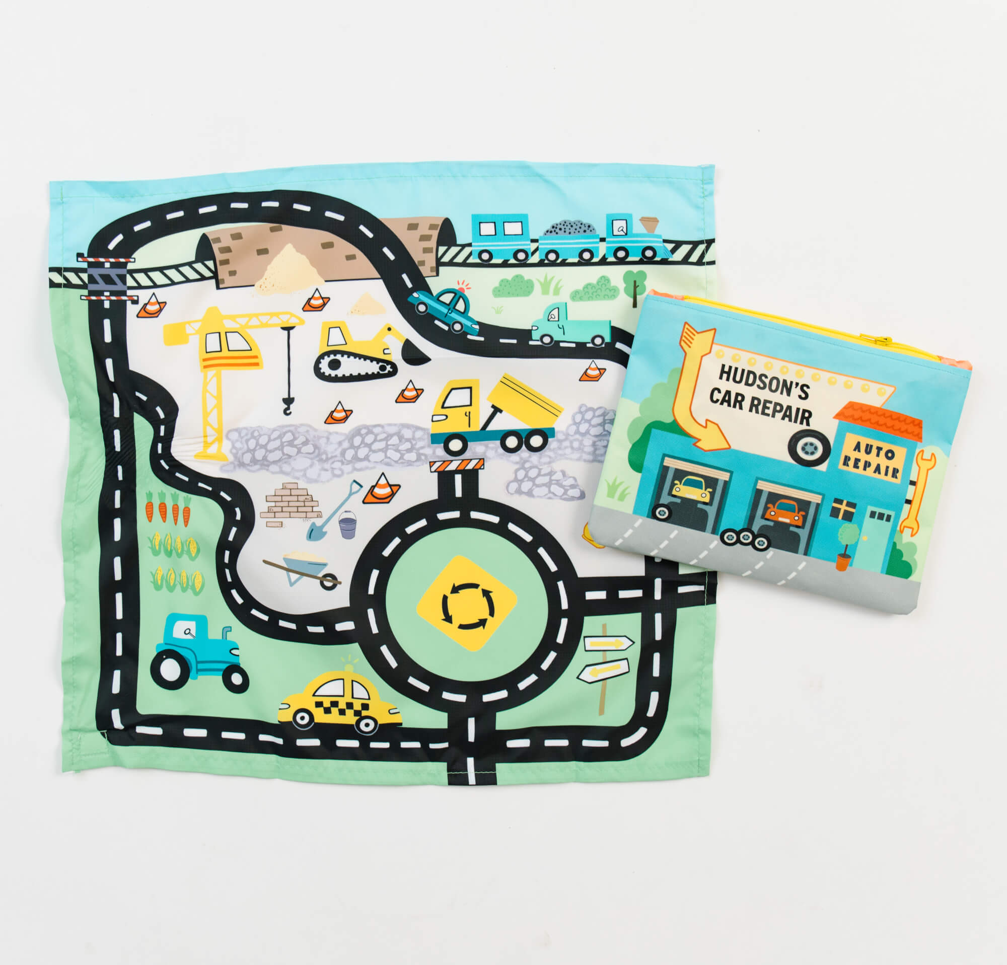 Toy Car Mat with Cars - All-in-One Travel Play Set