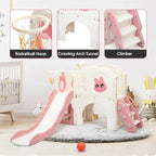 TOBBI & NYEEKOY 8-in-1 Toddler Slide Climber Set