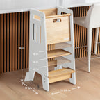 Standing Toddler Tower with Sliding Safety Door