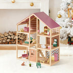 Tiny Land® Sweetwood Pegasus Dollhouse & Wooden Dollhouse Dolls