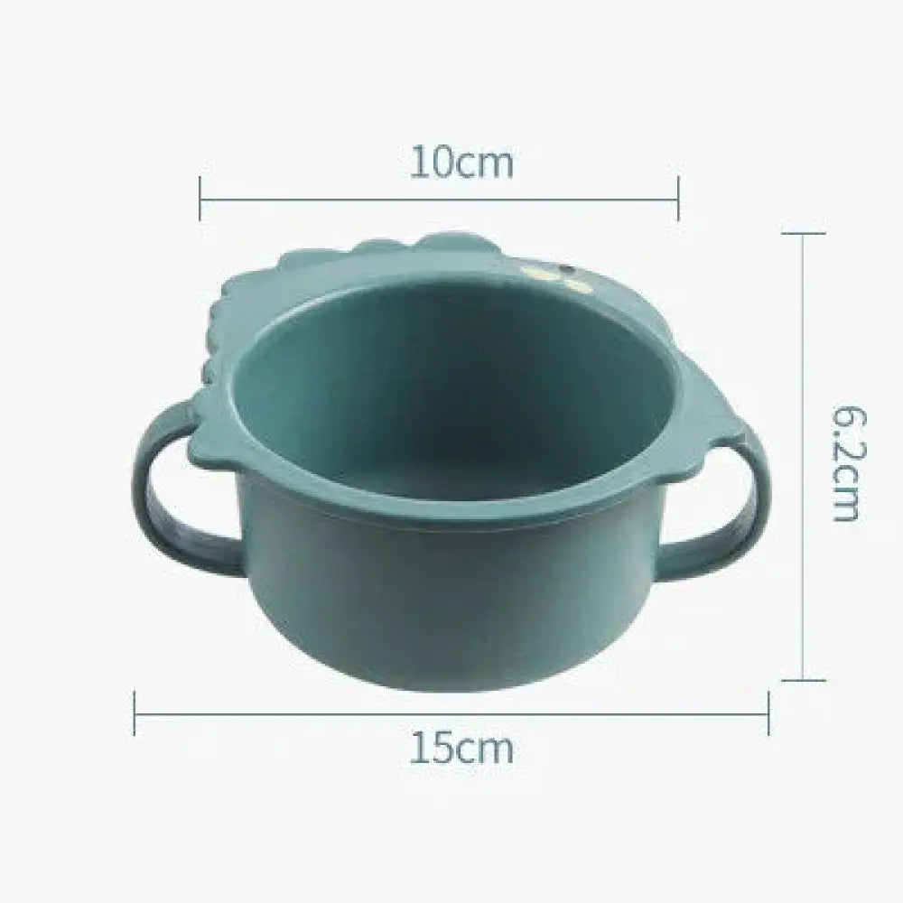 3-compartment Silicone Dinosaur Toddler Feeding Set