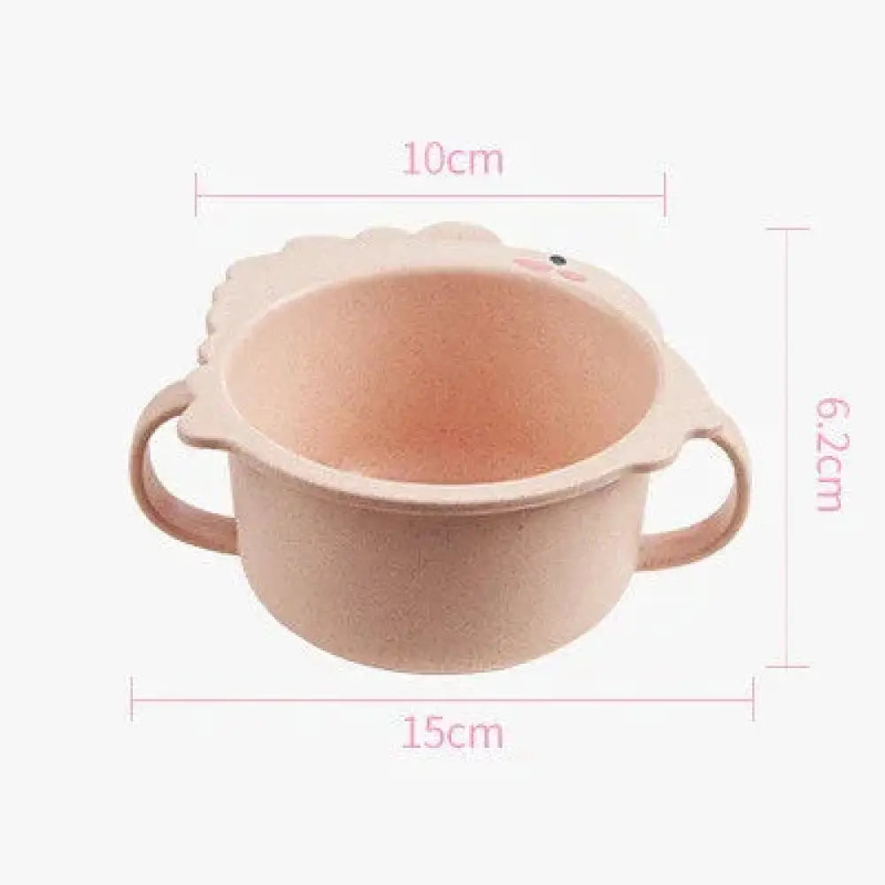 3-compartment Silicone Dinosaur Toddler Feeding Set