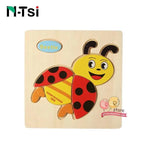 Baby Wooden Puzzle Toys for Toddlers Developing Educational Kids Toys For Children Game Cartoon Animal Gift 3 Years