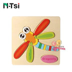 Baby Wooden Puzzle Toys for Toddlers Developing Educational Kids Toys For Children Game Cartoon Animal Gift 3 Years