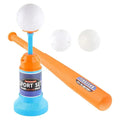 Children's Baseball Launcher Toy Set Baseball Tees Include 3 Balls Launcher Outdoor Sports Automatic Ball Toys Gifts for Toddler - # BOT&G521510002