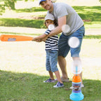Children's Baseball Launcher Toy Set Baseball Tees Include 3 Balls Launcher Outdoor Sports Automatic Ball Toys Gifts for Toddler - # BOT&G521510002