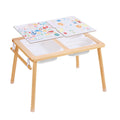 Sensory Table for Toddlers, Kids Activity Table with 3 Foldable Storage Bins & Paper Roll Holder, Indoor/Outdoor Play Sand and Water Table, Wooden Kids Sensory Table - Gift for Boys Girls