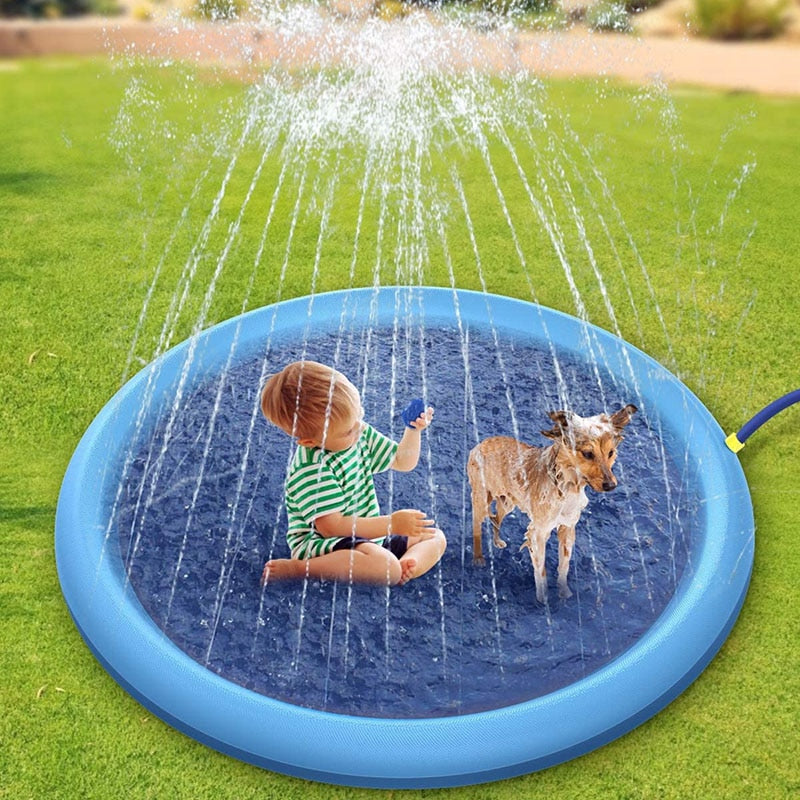 Pet Dog Sprinkler Pad Play Cooling Mat