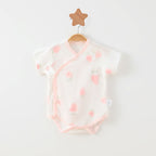 Simple Cartoon Print Summer Baby Rompers Girls Clothing