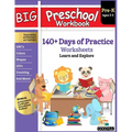Big Preschool Workbook: Ages 3 - 5, 140+ Days of PreK Learning Materials, Fun Homeschool Curriculum Activities Help Pre K Kids Prep With Letter Tracin - Paperback