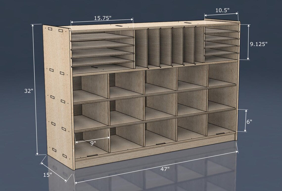 CHRISTIAN- Art Storage Shelf