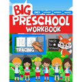 Big Preschool Workbook: Tracing Letters, Lines, and Big Numbers for Preschoolers and Toddlers 2-5 years: Preschool Learning Activities at Home for Kid - Paperback