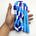 Simple Kids Jump Skip Rope Beaded Sports Segmented Jump Rope For Fitness Classic Beaded Jump Ropes For Physical Education Gym Glass Personal Use Premium Skipping Rope For Kids