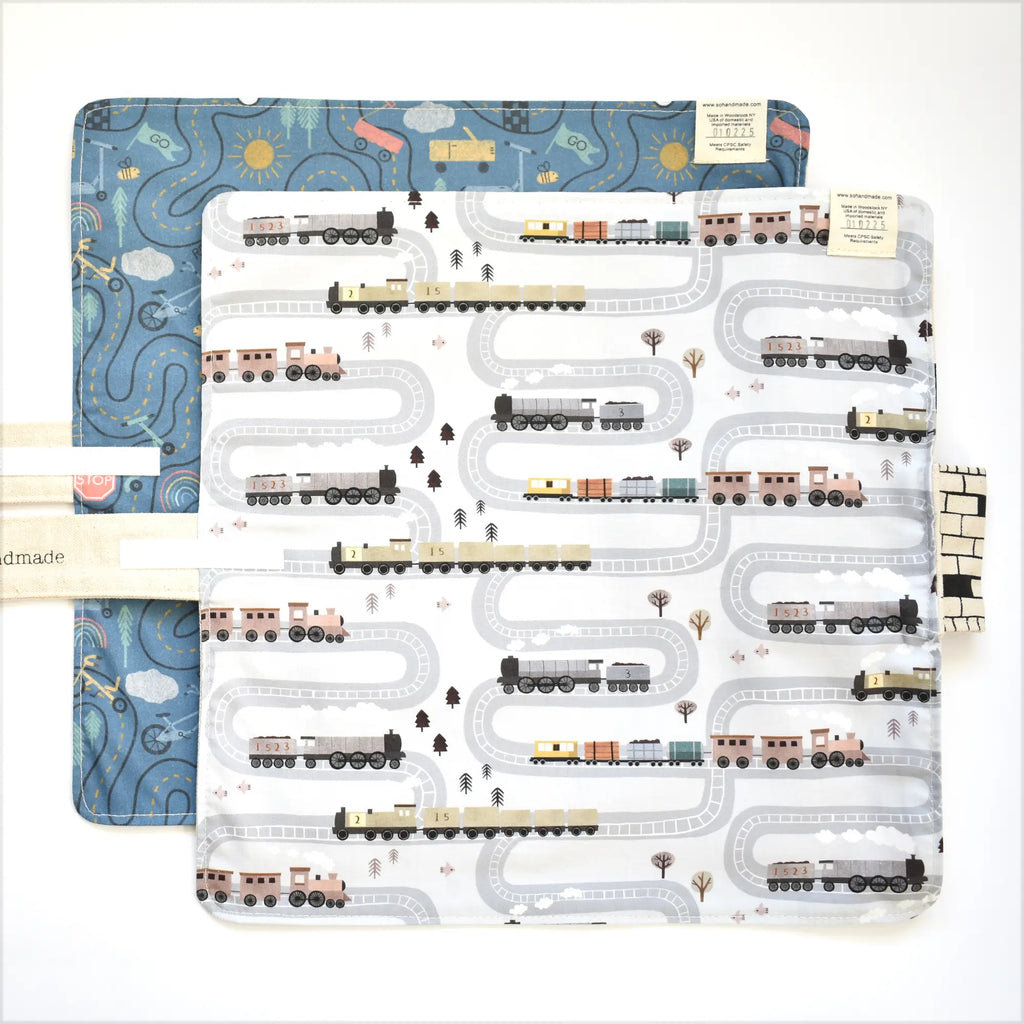 Train Play Mat for Toddlers – Portable Tracks for Travel