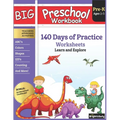 Big Preschool Workbook: Ages 2-5, 140+ Worksheets of PreK Learning Activities, Fun Homeschool Curriculum, Help Pre K Kids Math, Counting, Alphabet, Co - Paperback